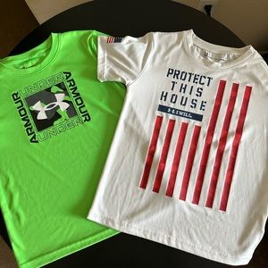Under Armour Boys Tees Bundle Size 7